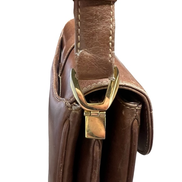 Gucci Horse-Bit Brown Smooth Calfskin Leather Vintage Shoulder Bag - Picture 10 of 15